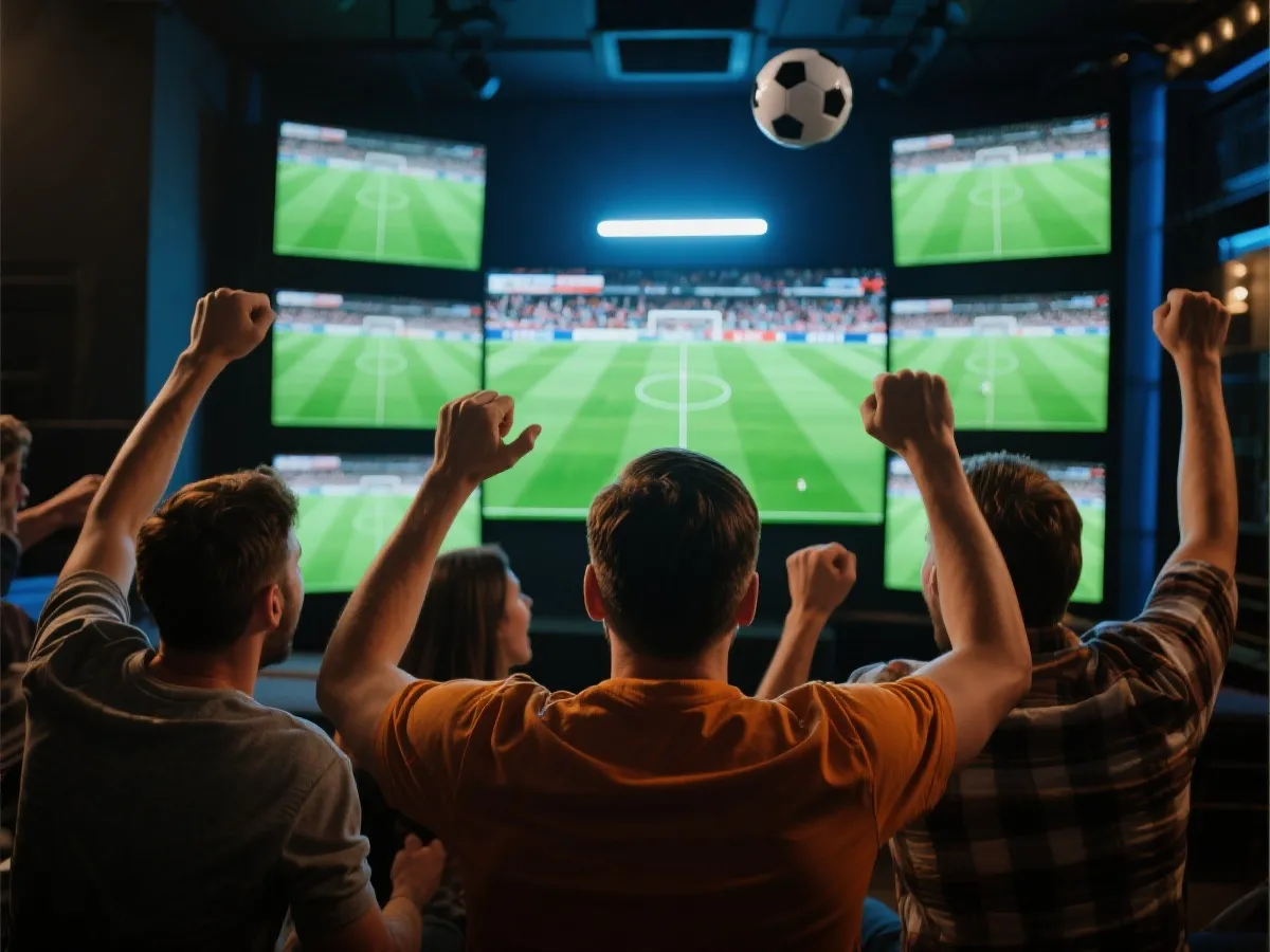 世界杯直播观看场景